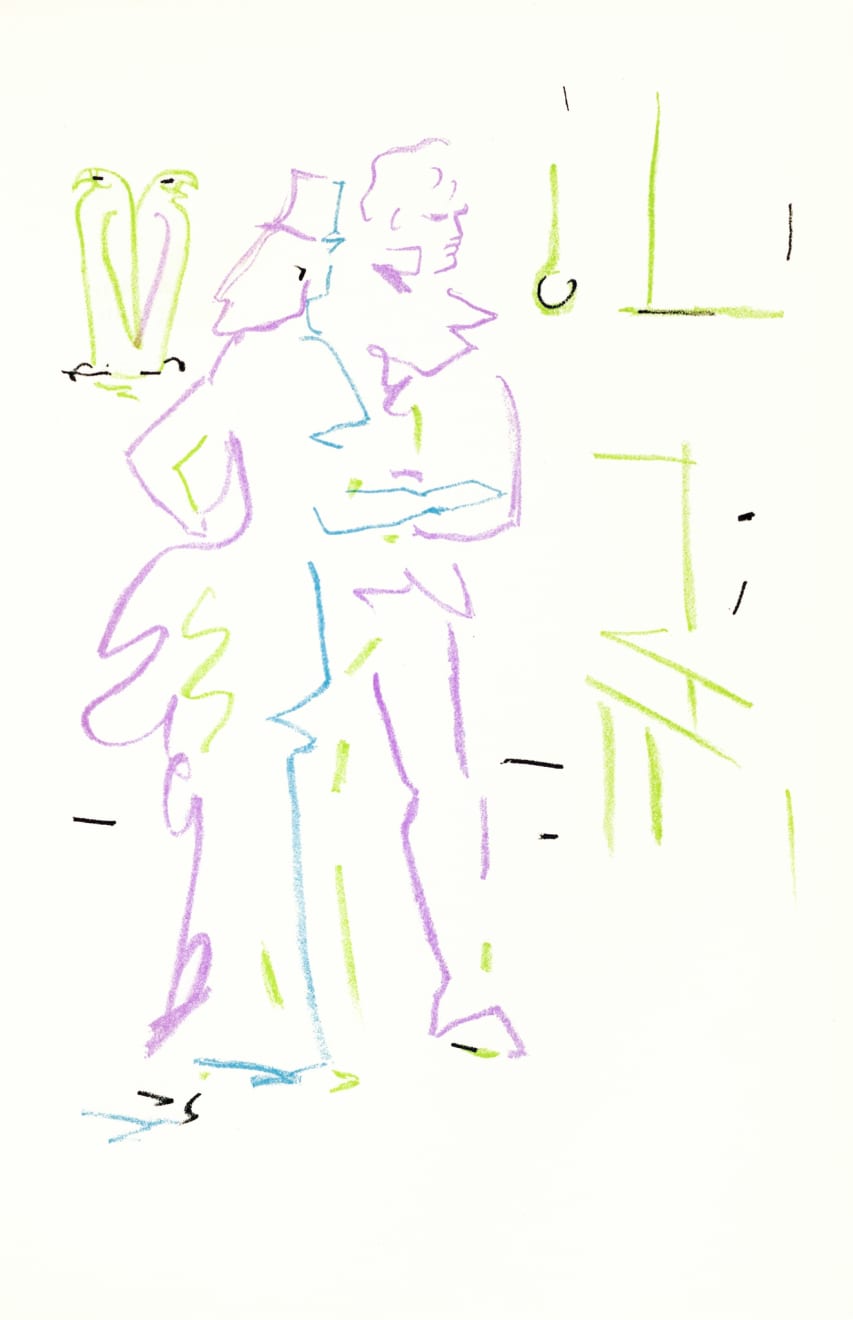 Jean Cocteau, From 'From L' Aigle a Deux Têtes' (XXXI), 1957