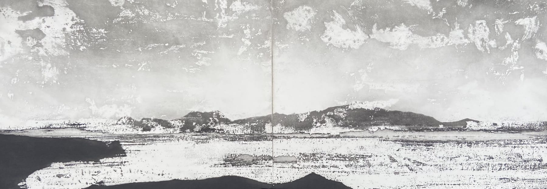 Jason Hicklin, Ramsey Island across Ramsey Sound (Diptych), 2021