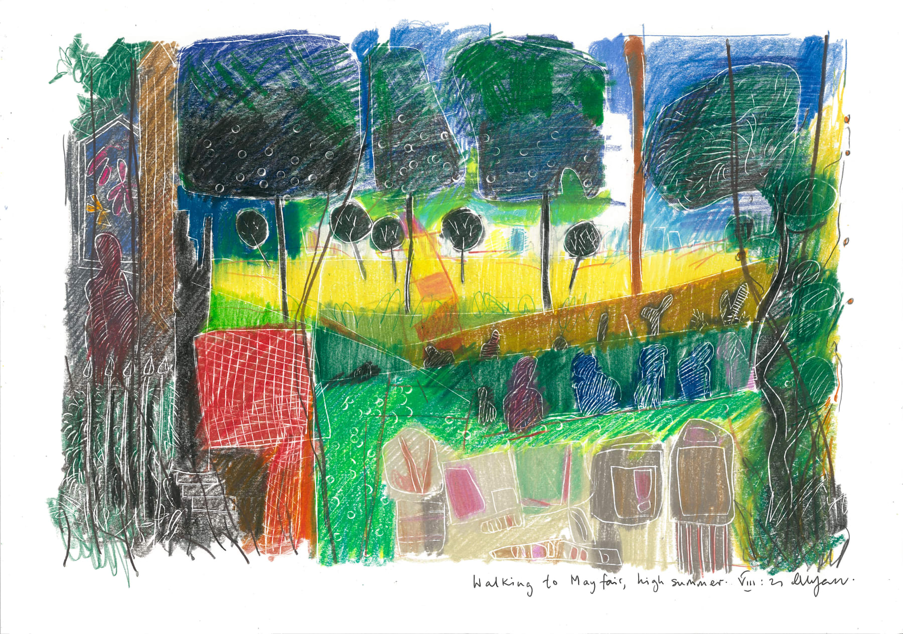 Andrew Marr, Walking to Mayfair, High Summer VIII:21, 2021