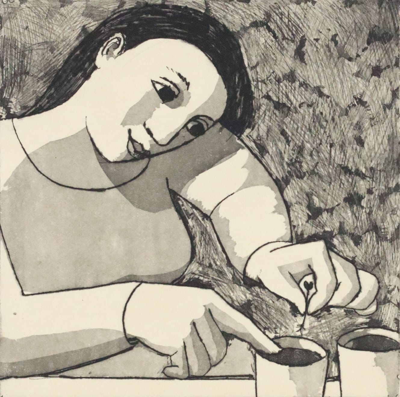 Anita Klein, Planting Seedlings, 2025