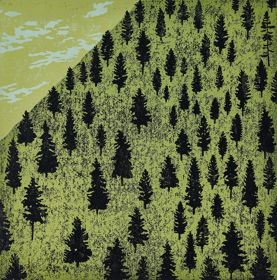 Summer Secret Bid Auction 2024, LOT 98: Paul Hogg - Mountain (Green), 2021