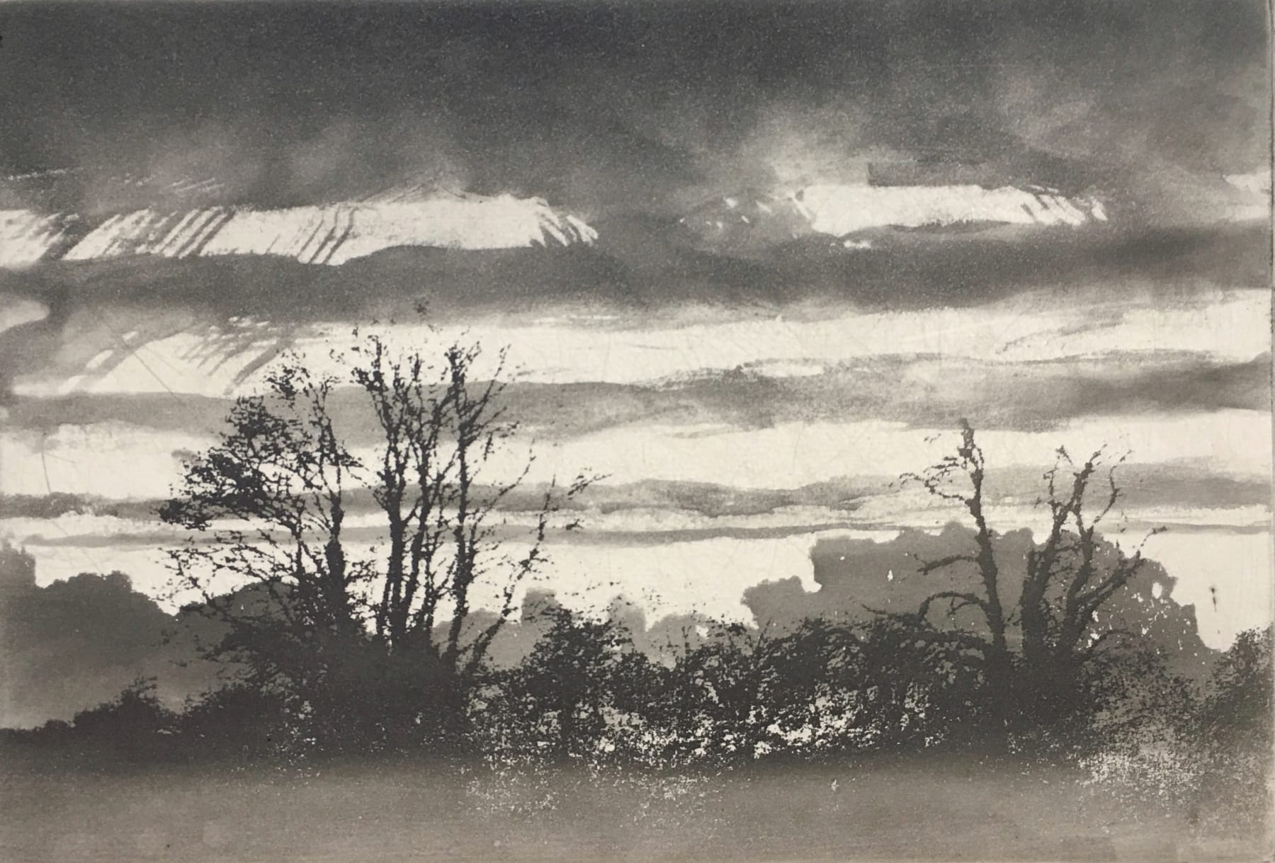 Norman Ackroyd, Evening at Thirsk Hall, 2019 | Eames Fine Art