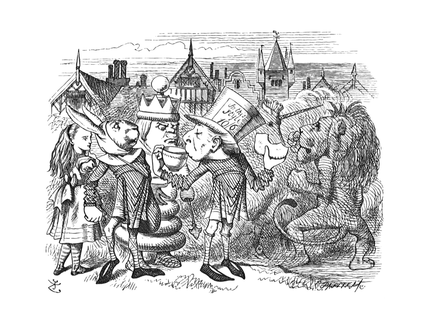 John Tenniel, ‘Ten minutes allowed for refreshments!’, 1988