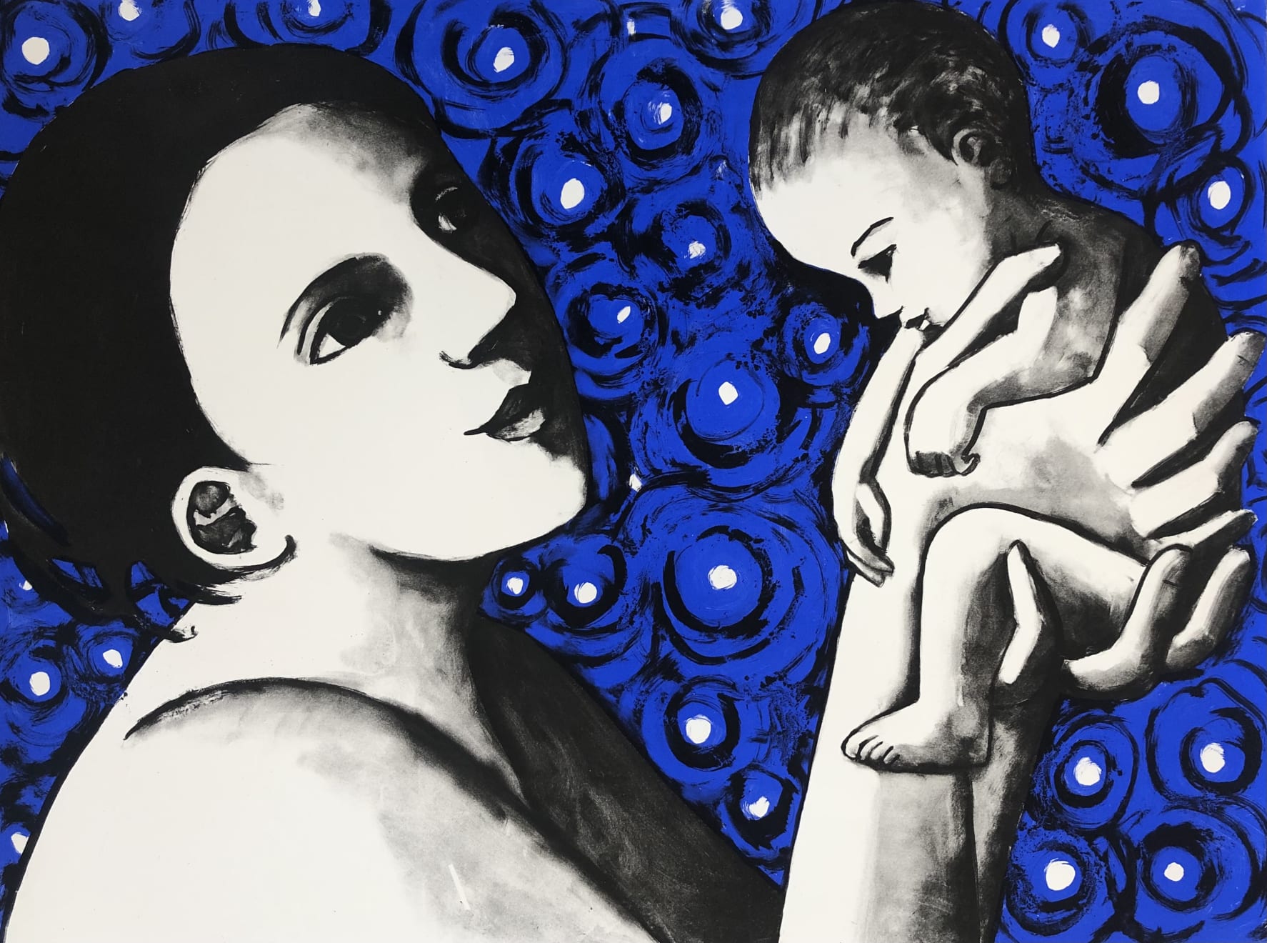 Anita Klein, Newborn with Stars, 2021