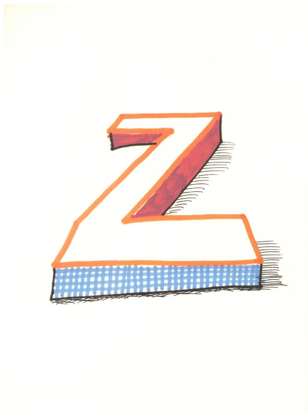 Christmas Secret Bid Auction 2024, LOT 104: David Hockney - Hockney’s Alphabet - Z, 1991