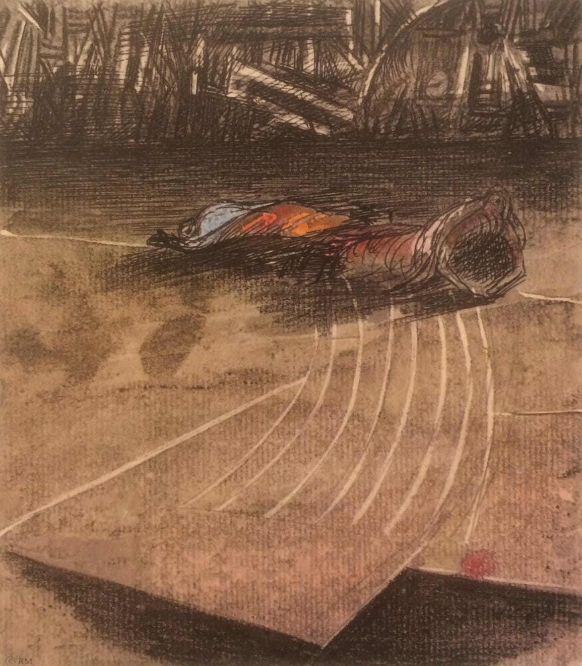 Henry Moore, Untitled XXXVII (Shelter Sketchbook) , 1967
