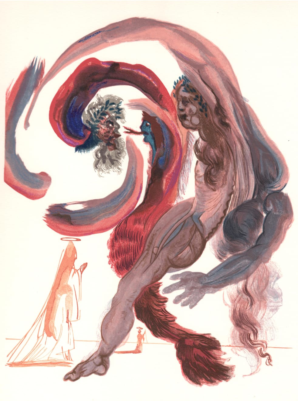 Summer Secret Bid Auction 2023, LOT 52: Salvador Dalí - The Fourth Level: Accidia (Purgatory: Canto 18), 1960-64