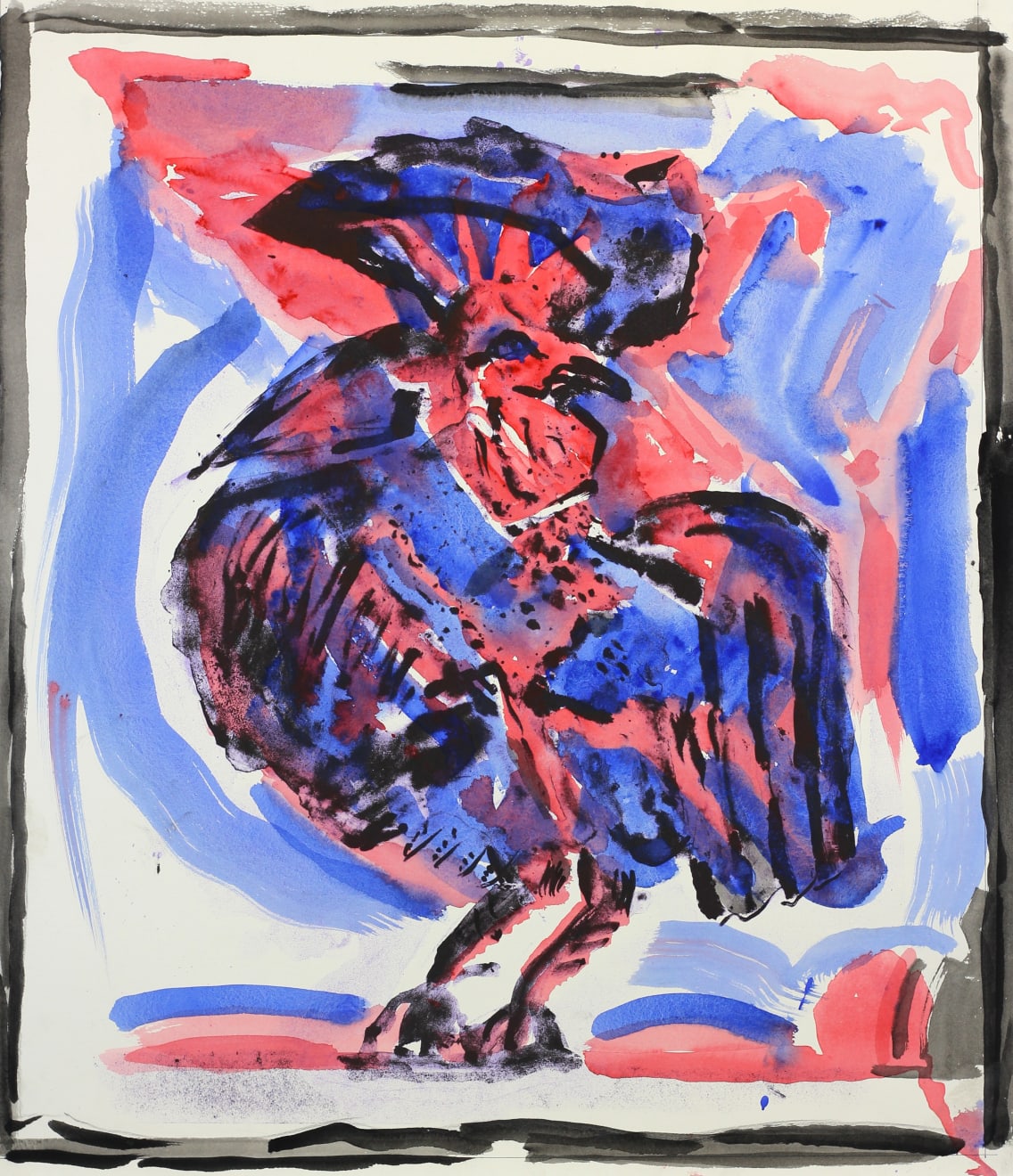 Michael Rothenstein, Cockerel (Study), 1992