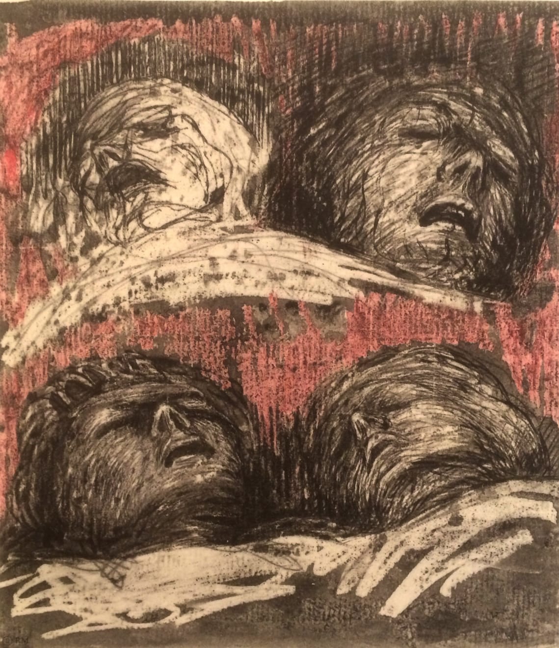 Henry Moore, Untitled XLI (Shelter Sketchbook) , 1967