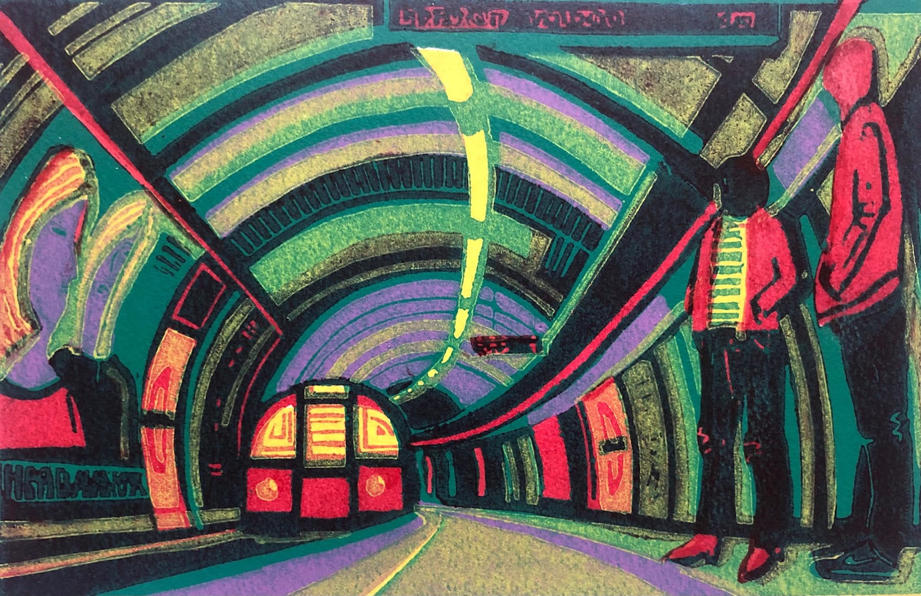 Summer Secret Bid Auction 2022, LOT 19: Gail Brodholt - Johnny Panic on the Tube