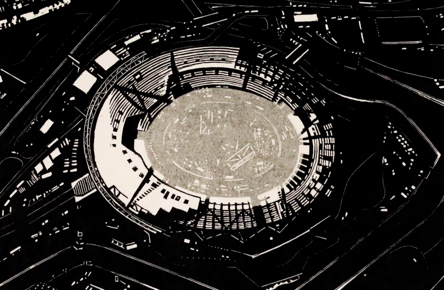 Anne Desmet, Olympic Site in Construction III, 2010