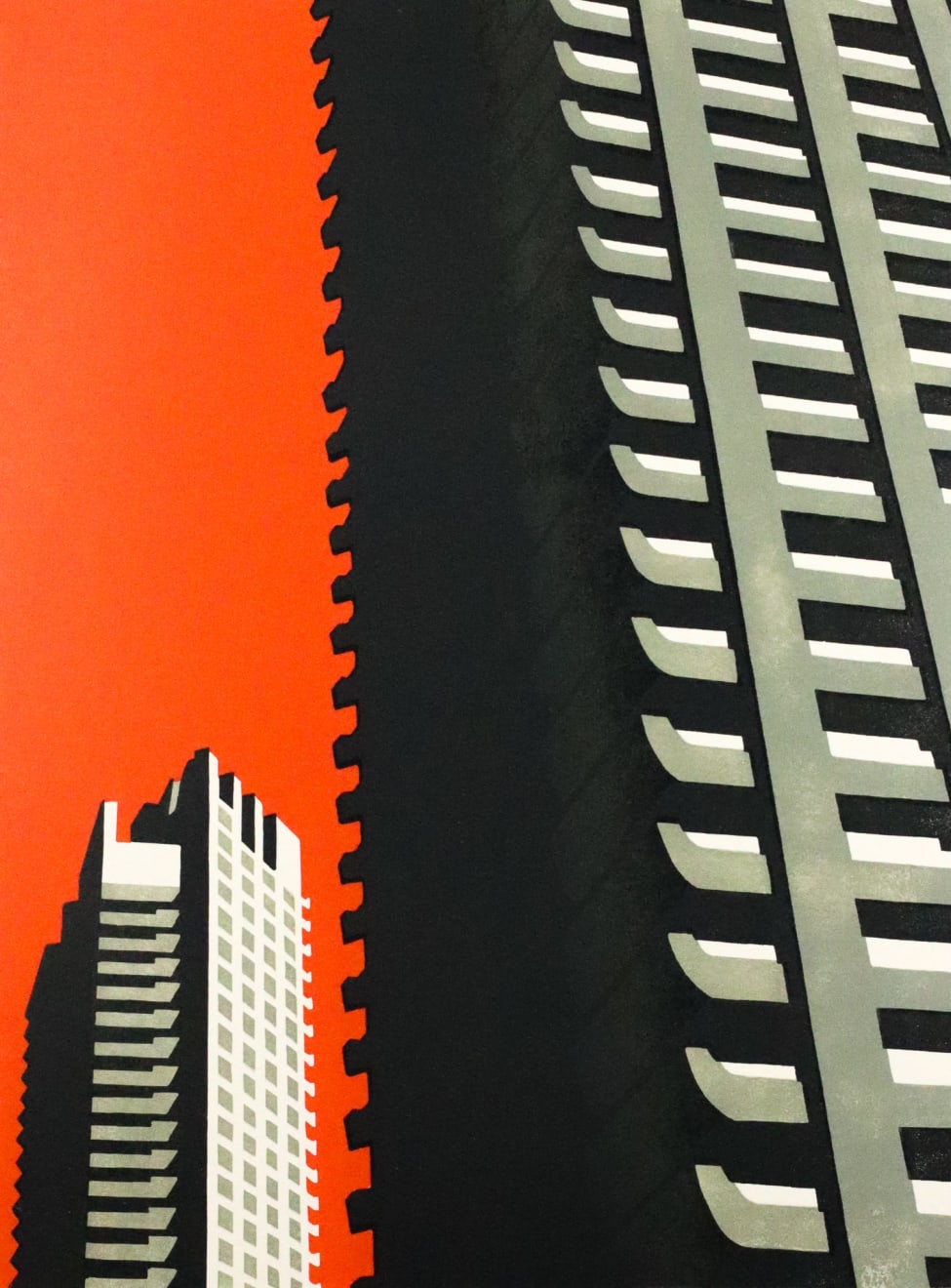 Paul Catherall, Barbican Orange II, 2025