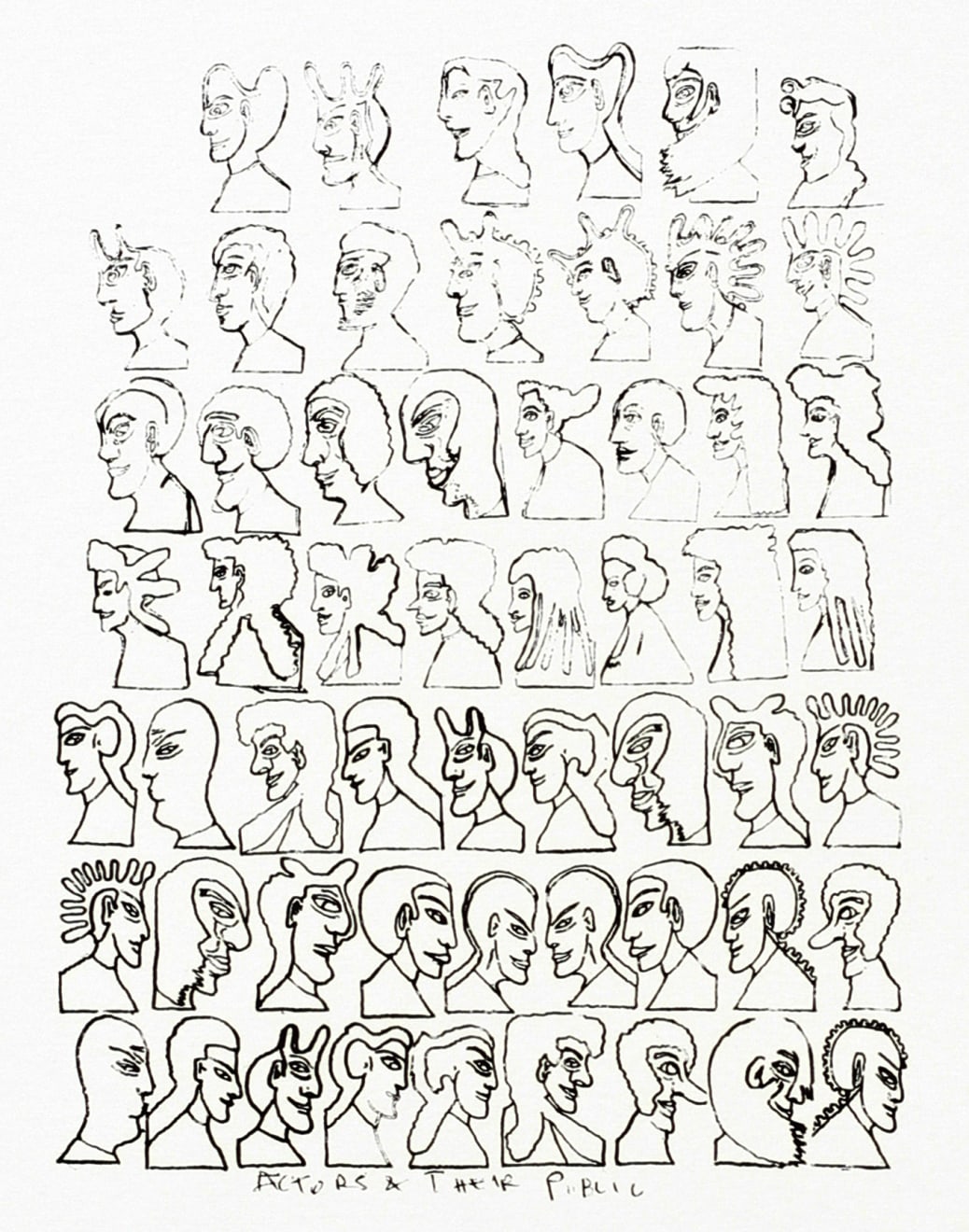 Eduardo Paolozzi, Actors and Their Public, 1996