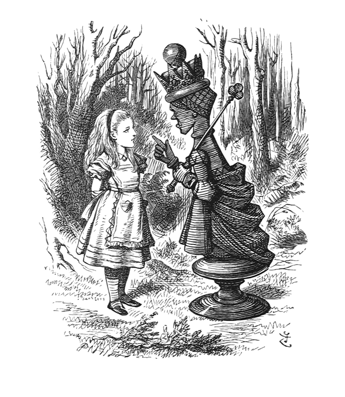 John Tenniel, ‘Look up, speak nicely, and don’t twiddle your fingers all the time...’, 1988
