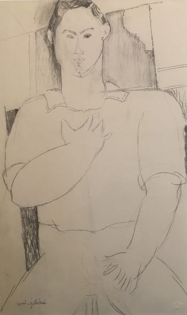 Christmas Auction 2021, LOT 141: Amedeo Modigliani (After) - Portrait of a Young Man Seated, 1959