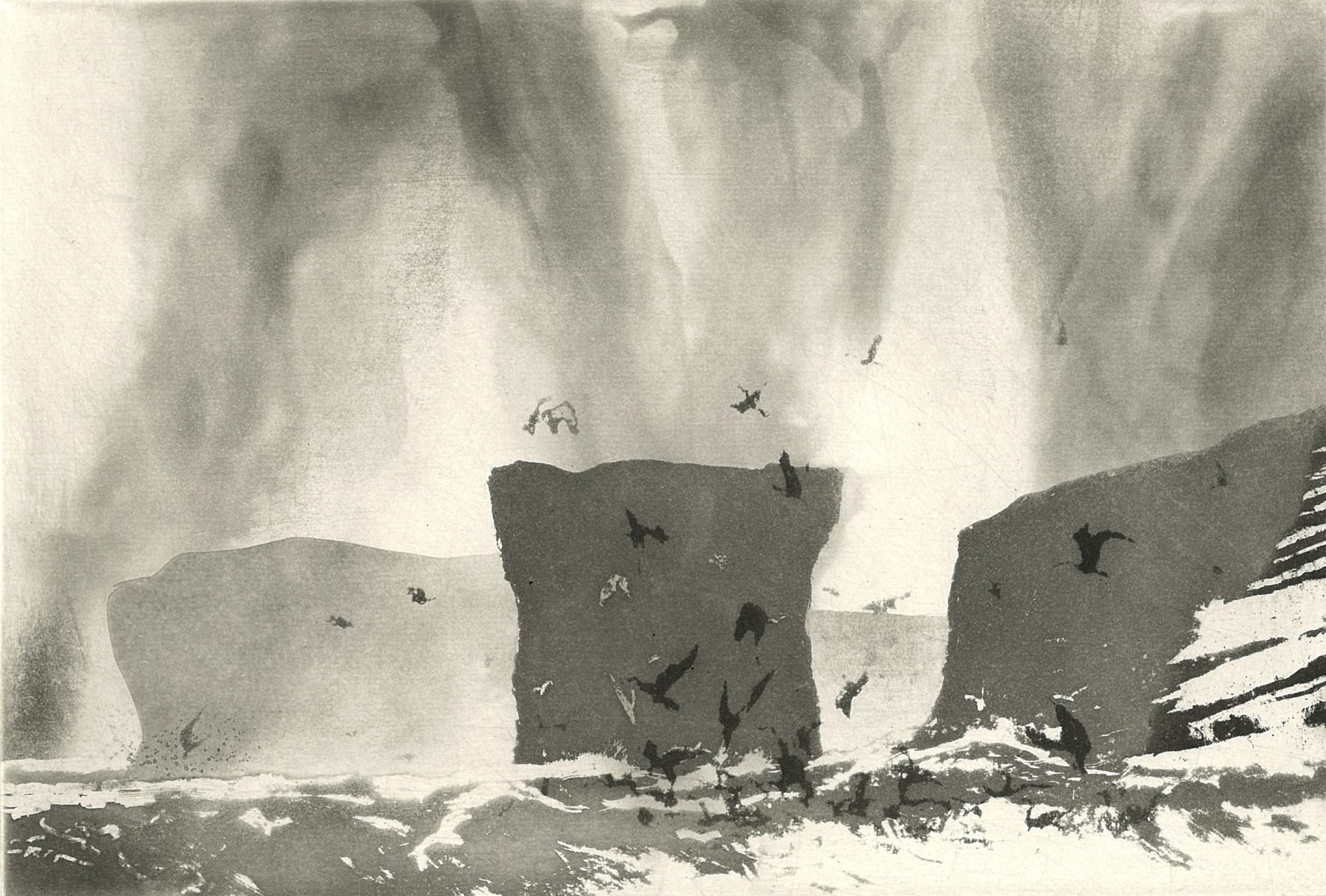 Norman Ackroyd, Anvil Rock - Shetland, 2019
