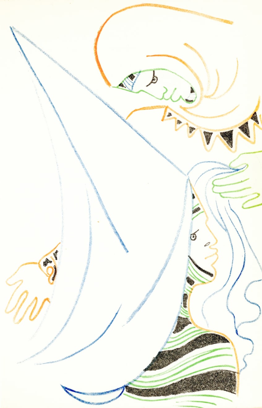 Jean Cocteau, From 'Renaud et Armide' (XXIX) , 1957
