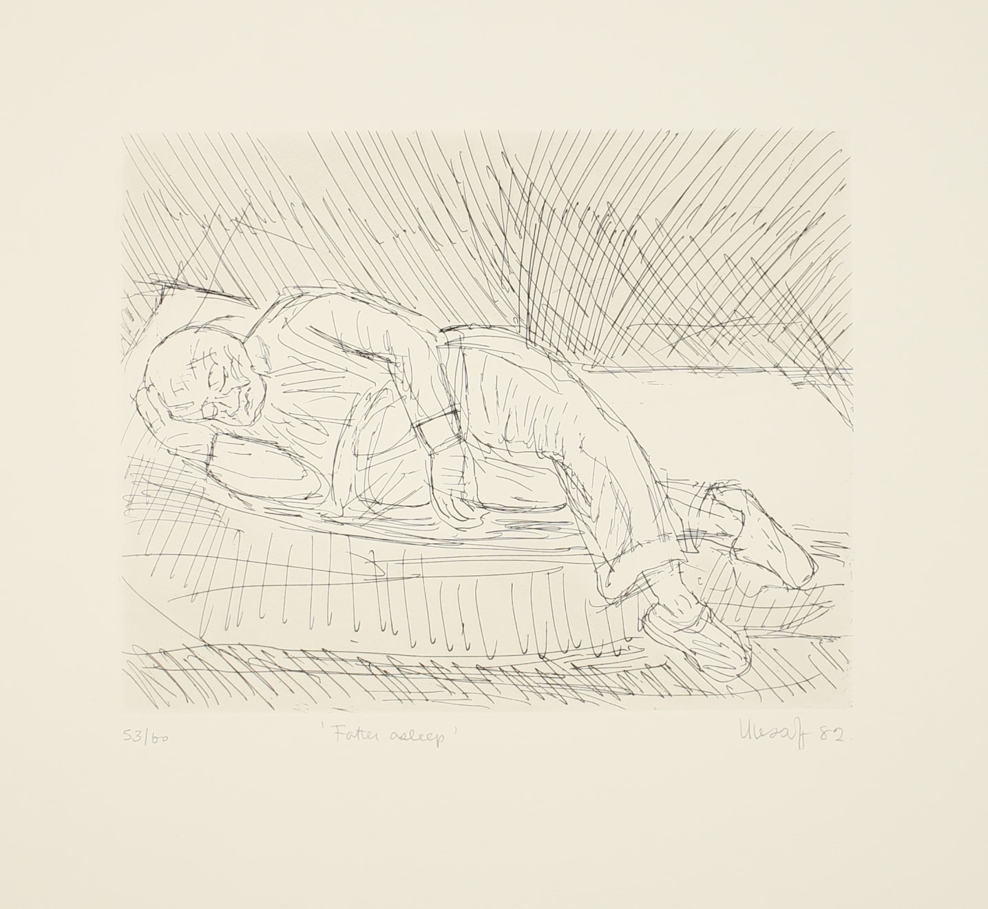 Leon Kossoff, Father Asleep, 1982
