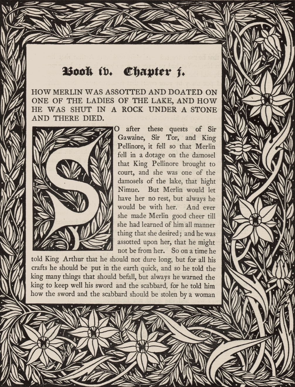 Aubrey Beardsley, King Arthur: Book 4, Chapter 1 , 1893-4