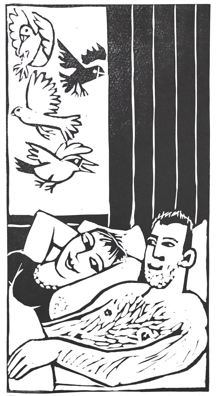 Anita Klein Studio Sale, Anniversary with Birds (TP), 2023