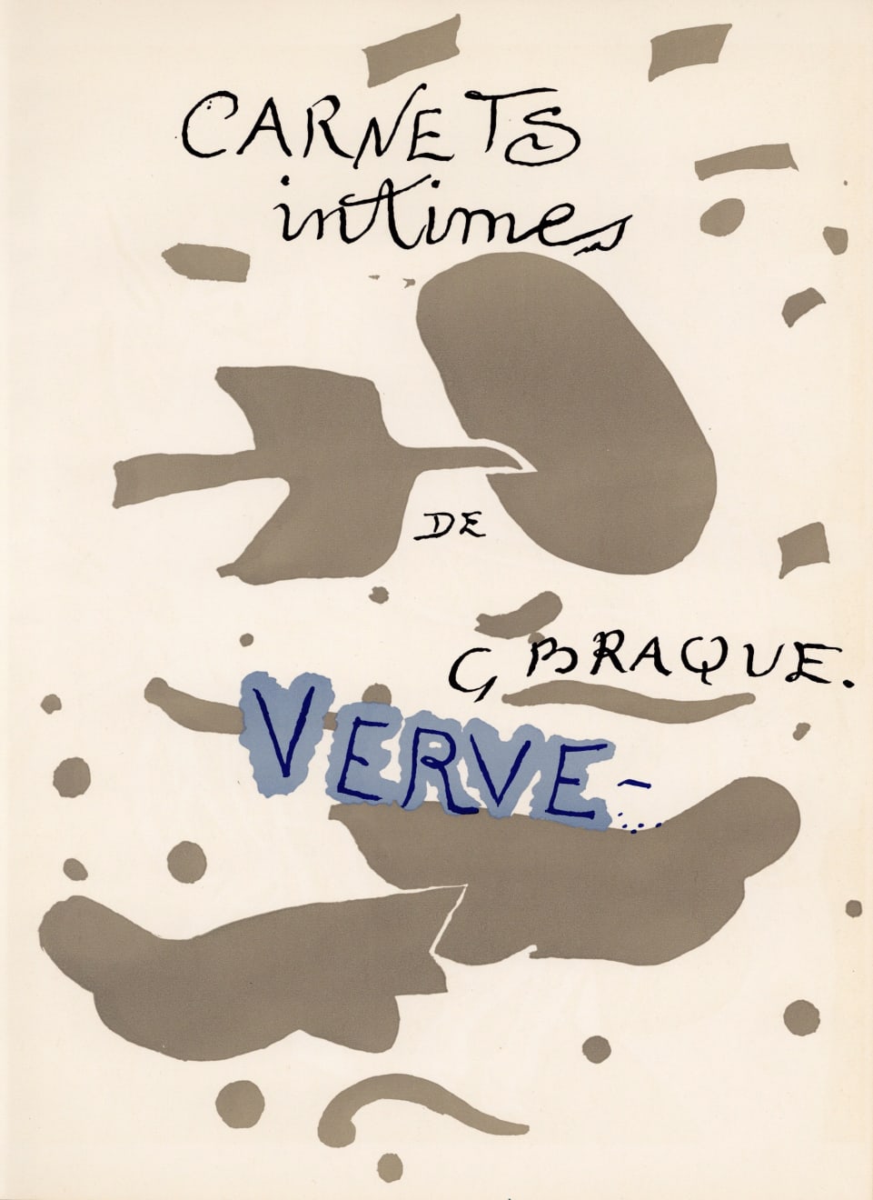 Georges Braque, From ‘Carnets Intimes de G. Braque’ Frontispiece, 1955