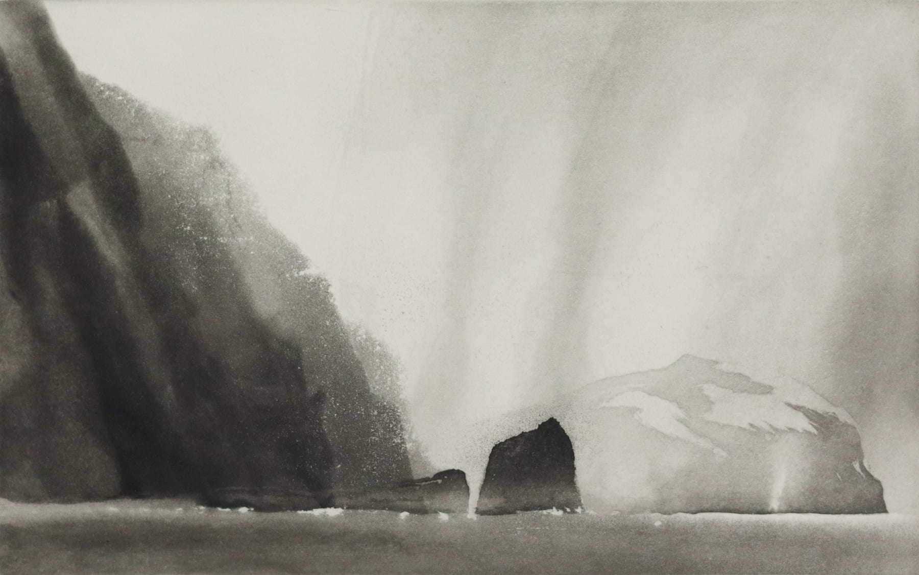 Norman Ackroyd, The Cliffs of Conachair - Mina Stac, 2010