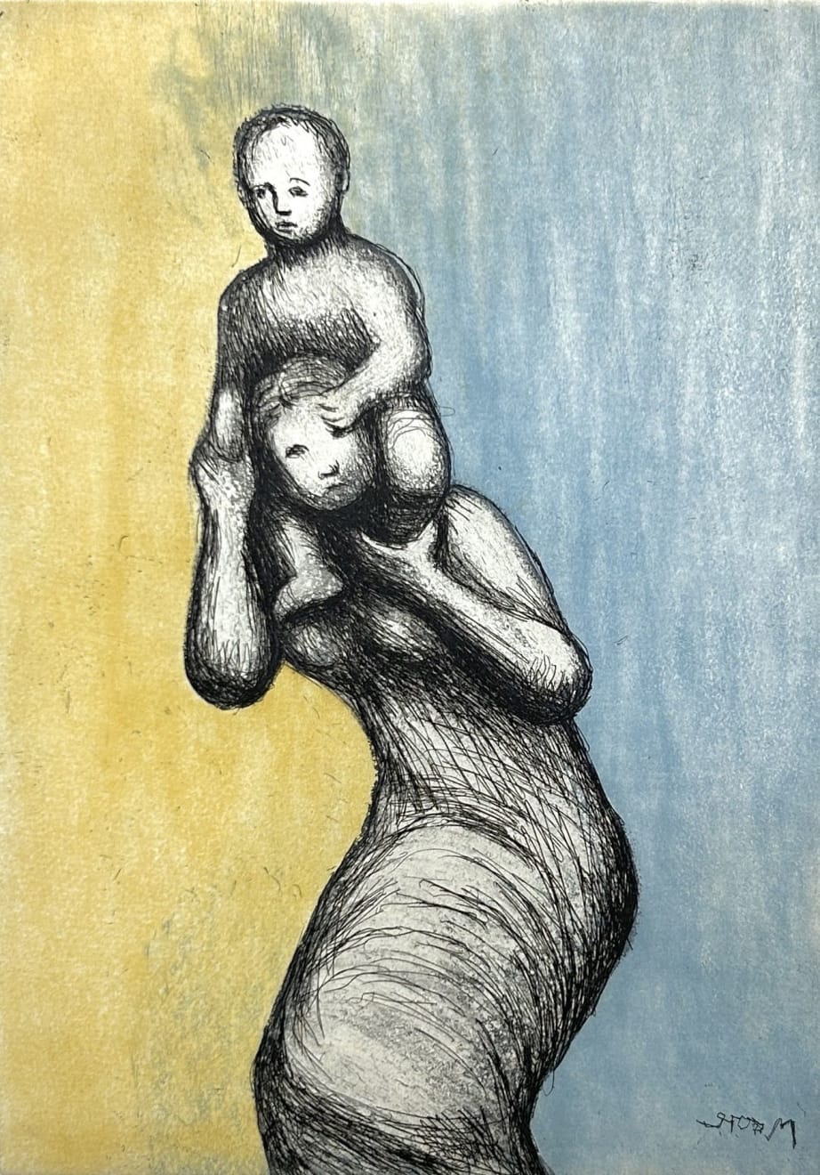 Henry Moore, Mother and Child VIII, 1983