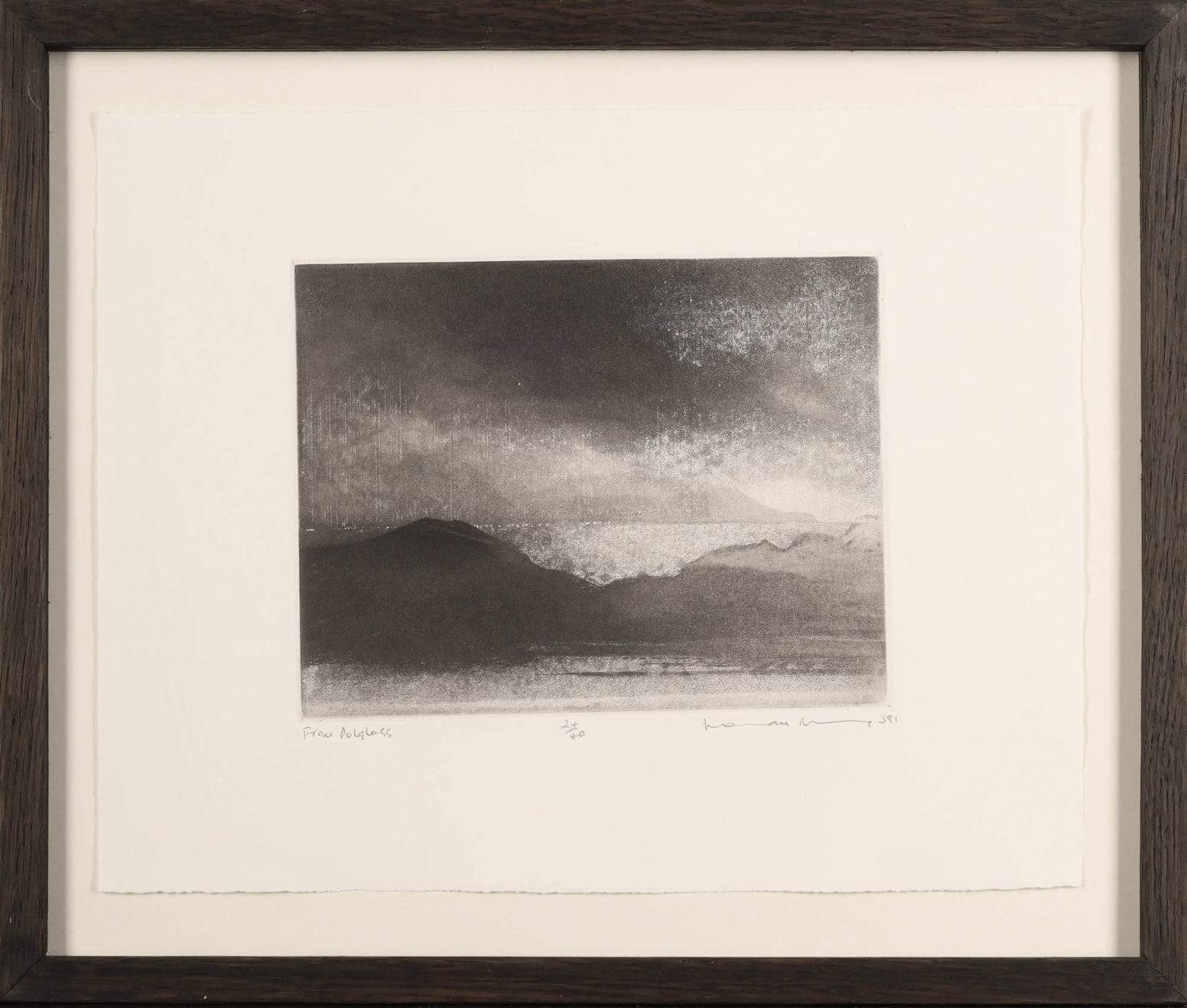 Norman Ackroyd, From Polglass, 1991