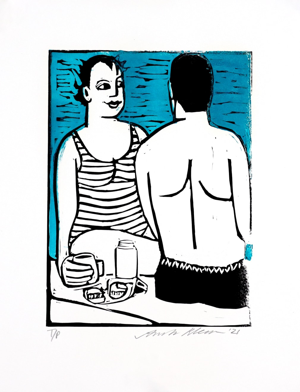 Anita Klein Studio Sale, Breakfast After Swimming (TP), 2021