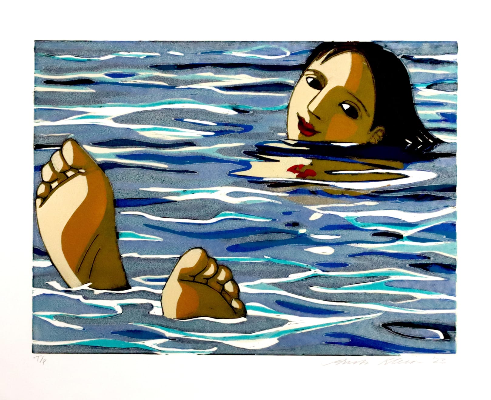 Anita Klein Studio Sale, Floating in the Lake (TP), 2023