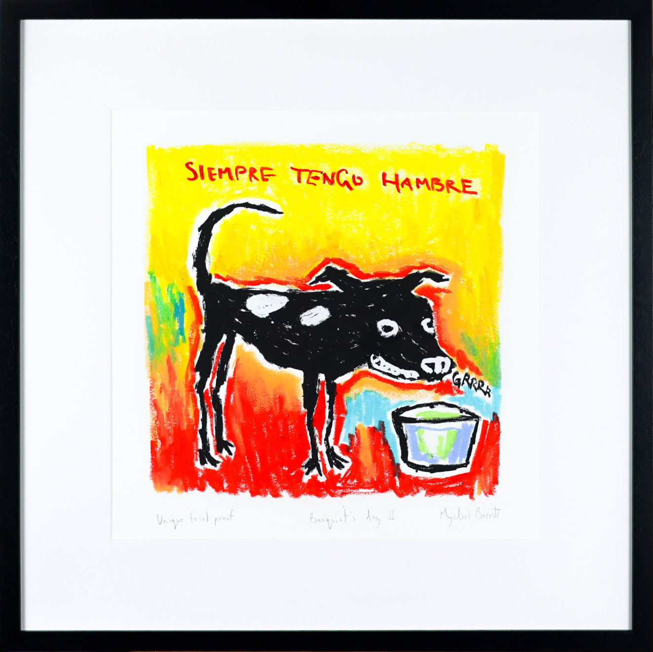 Mychael Barratt, Basquiat's Dog II - TP I, 2025