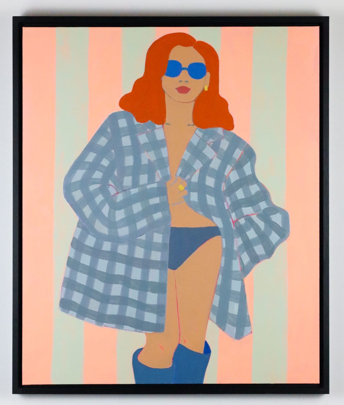 Susie Stone, Check Coat, 2025