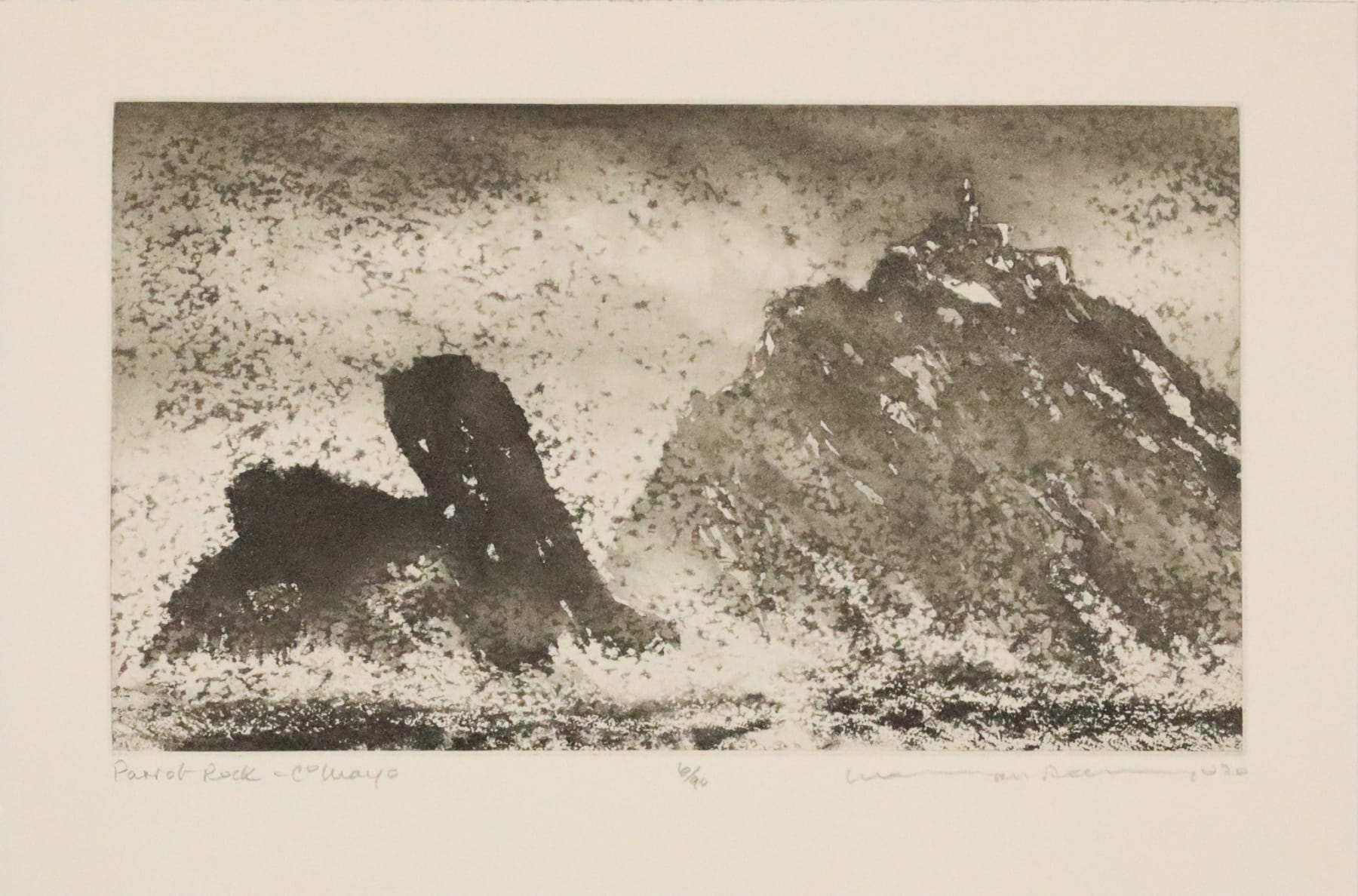 Norman Ackroyd, Parrot Rock - Co Mayo, 2020