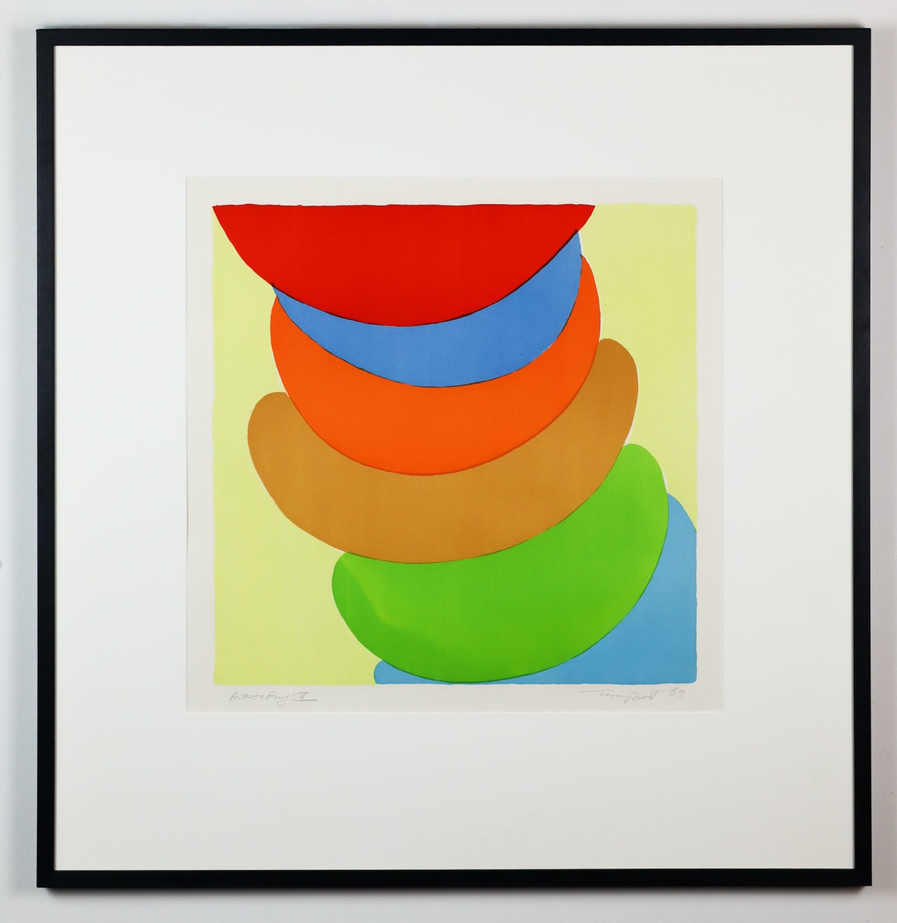 Dulwich College Secret Bid Auction 2025, Lot 60: Terry Frost - Red, Blue, Orange on Yellow, 1969