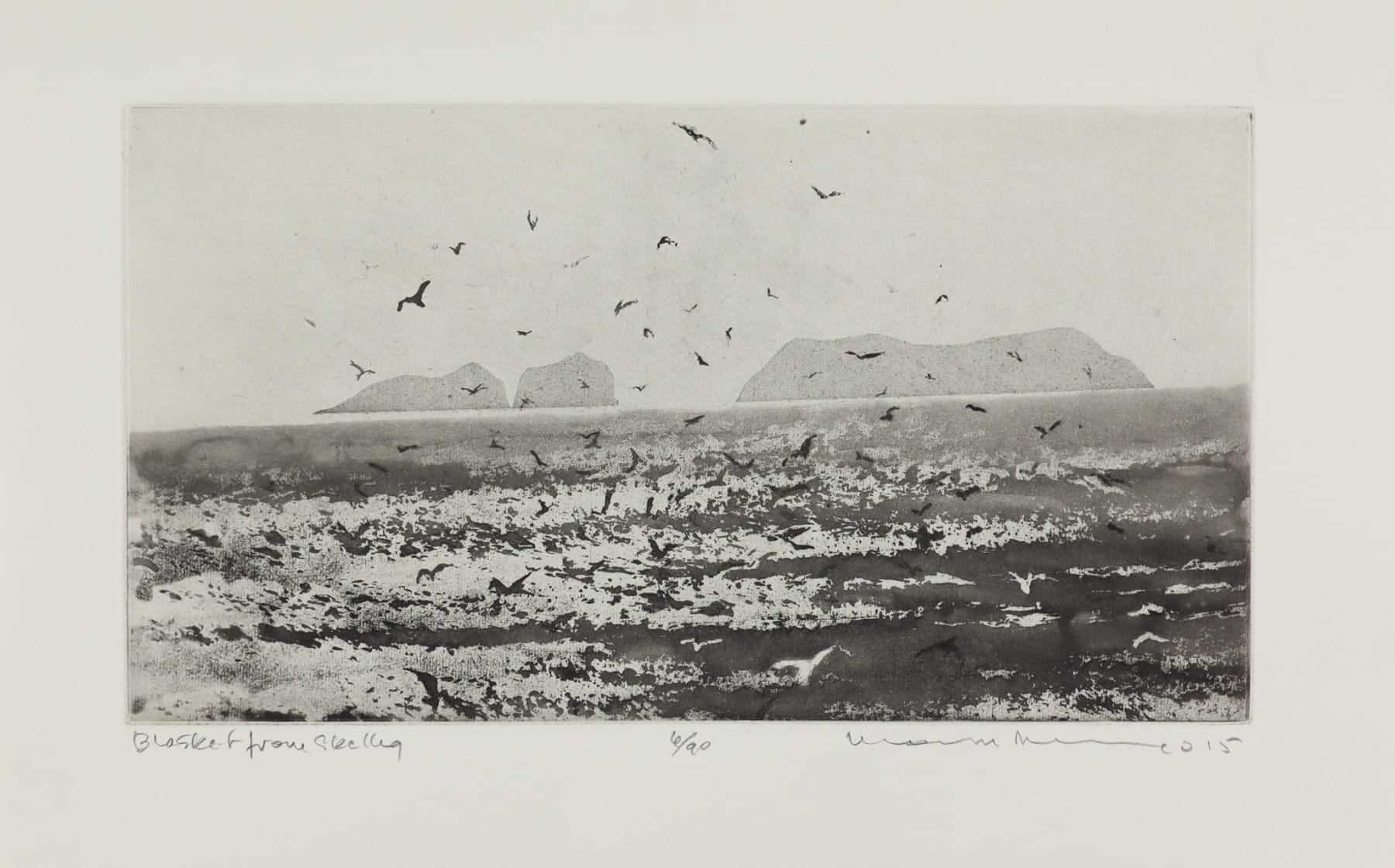 Norman Ackroyd, Blasket from Skellig, 2015