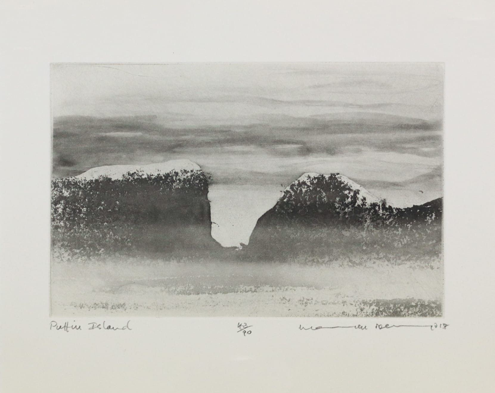 Norman Ackroyd, Puffin Island, 2018