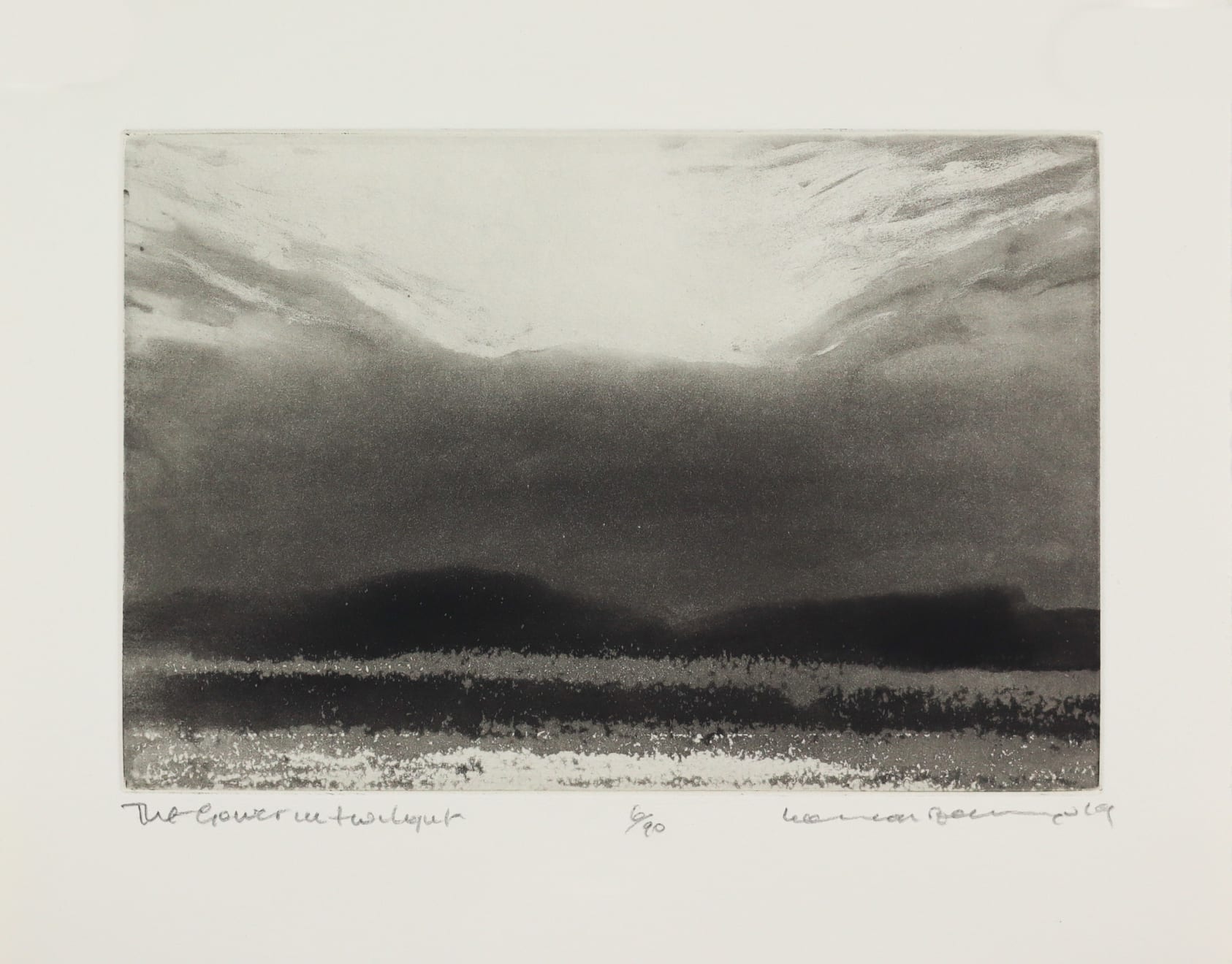 Norman Ackroyd, The Gower in Twilight, 2019