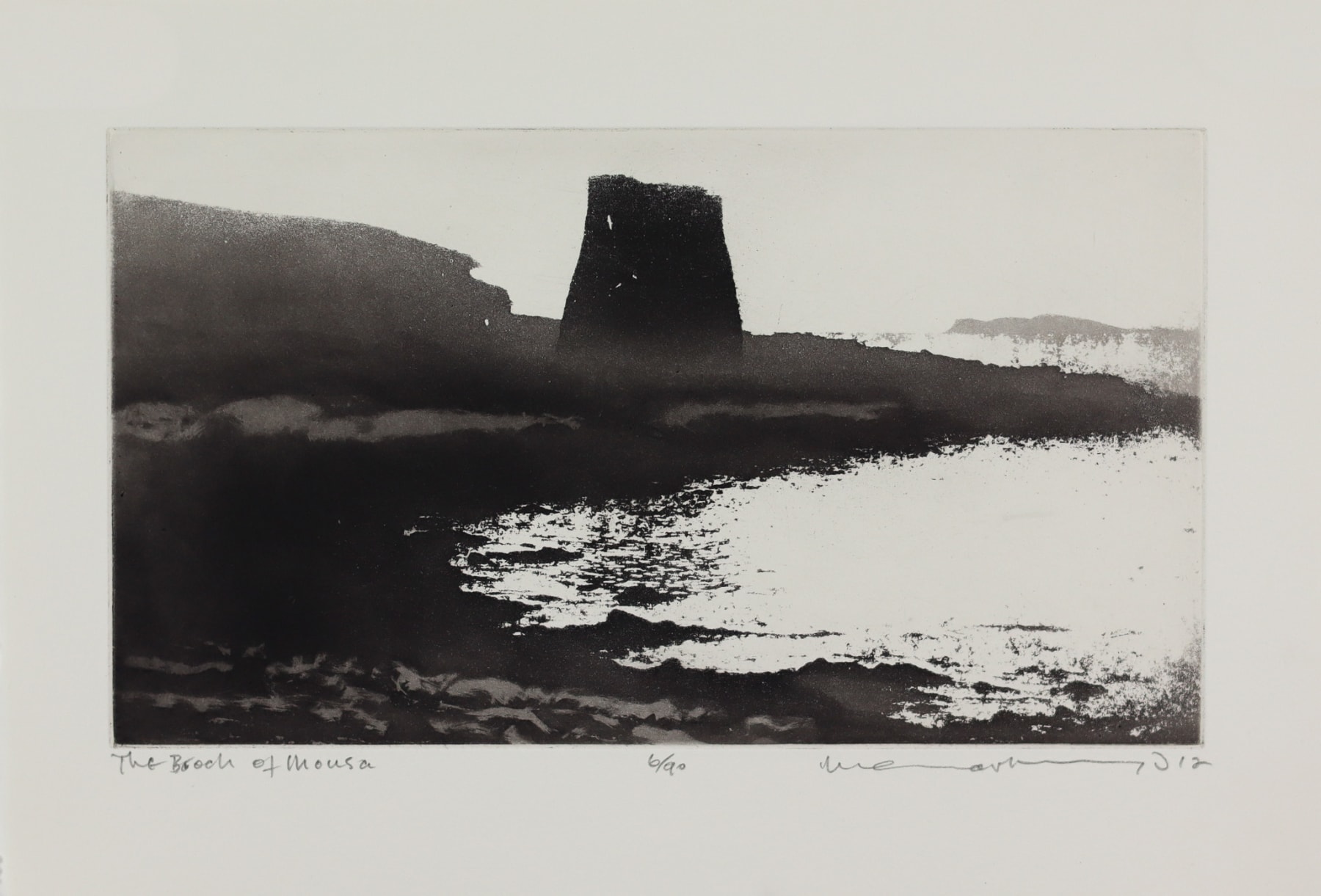 Norman Ackroyd, The Broch of Mousa, 2012
