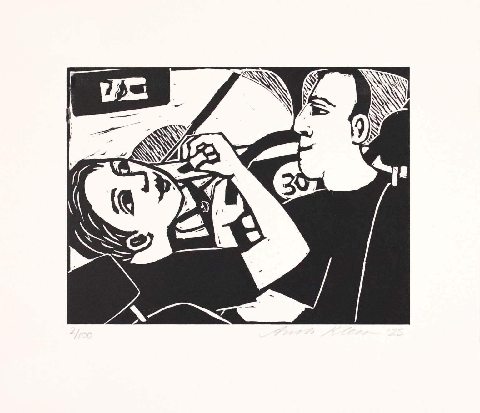 Anita Klein, Lipstick in the Car, 2025