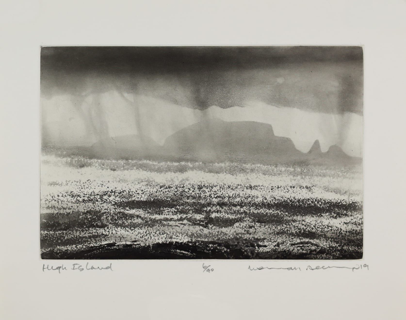 Norman Ackroyd, High Island, 2019