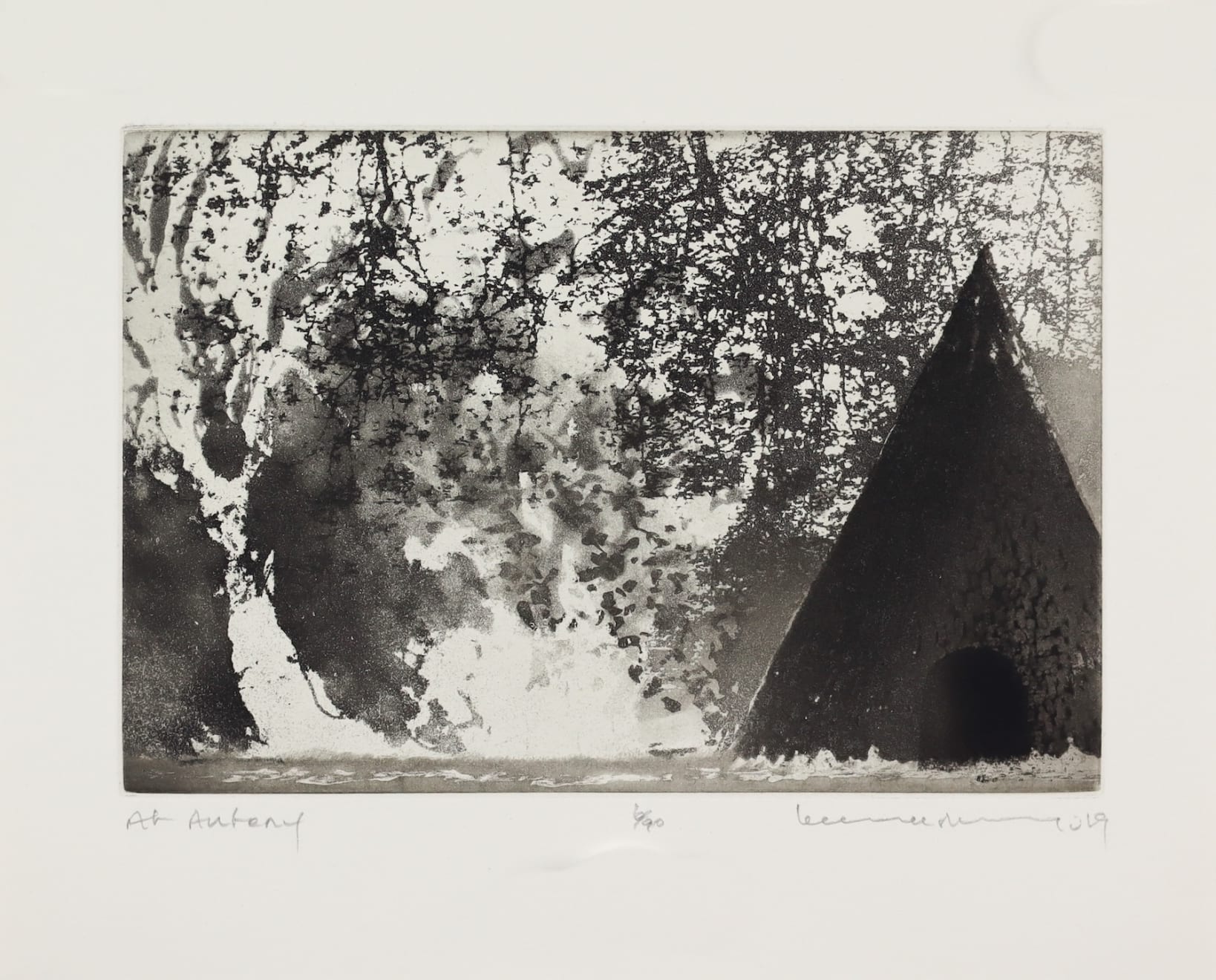 Norman Ackroyd, At Antony, 2019
