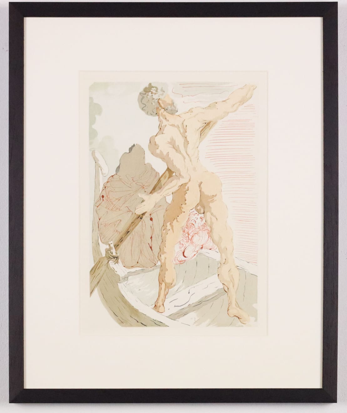 Salvador Dalí, Charon and the Passage of Acheron (Inferno: Canto 3), 1960-64