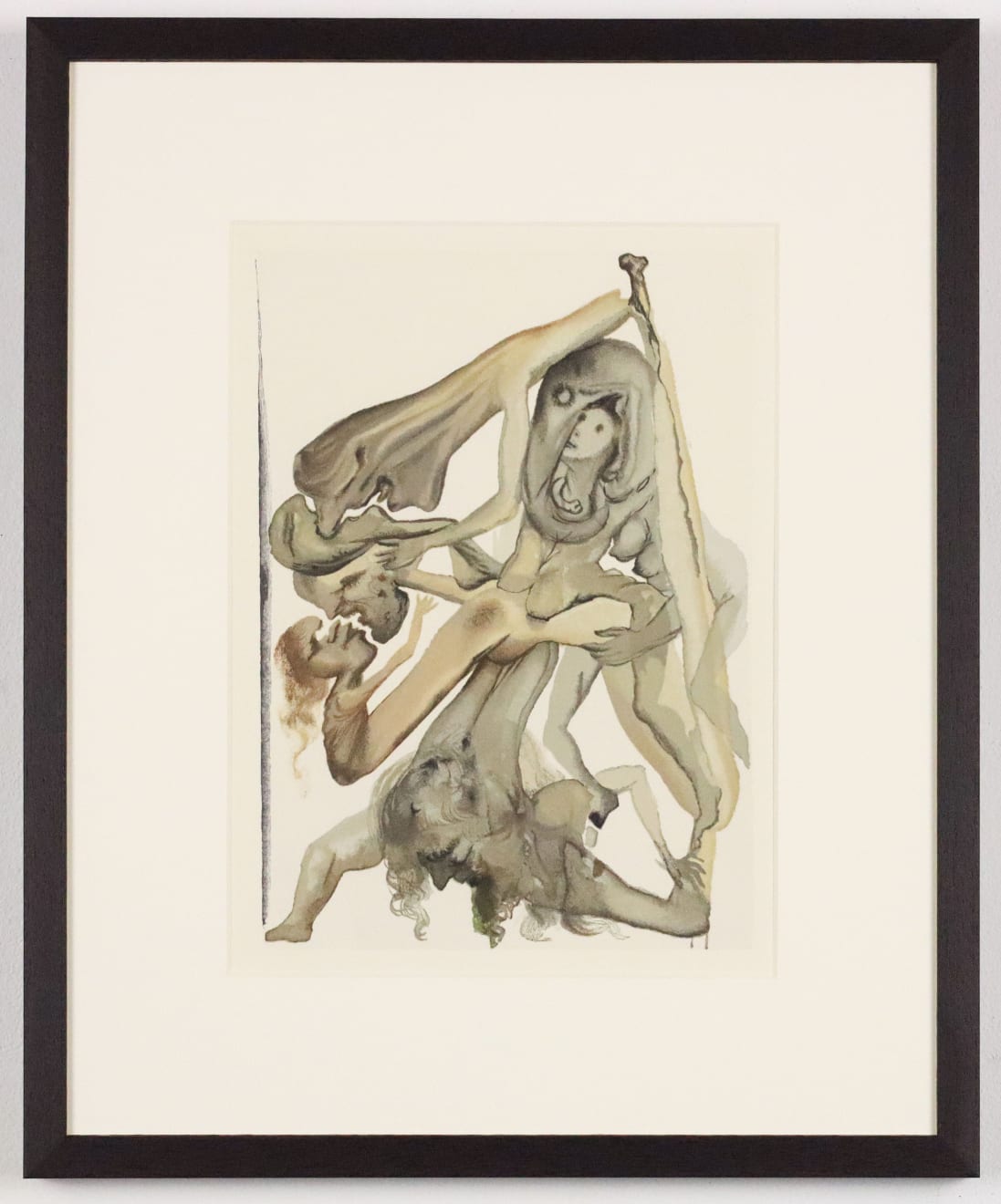 Salvador Dalí, At the Edge of the Seventh Bolge (Inferno: Canto 11), 1960-64