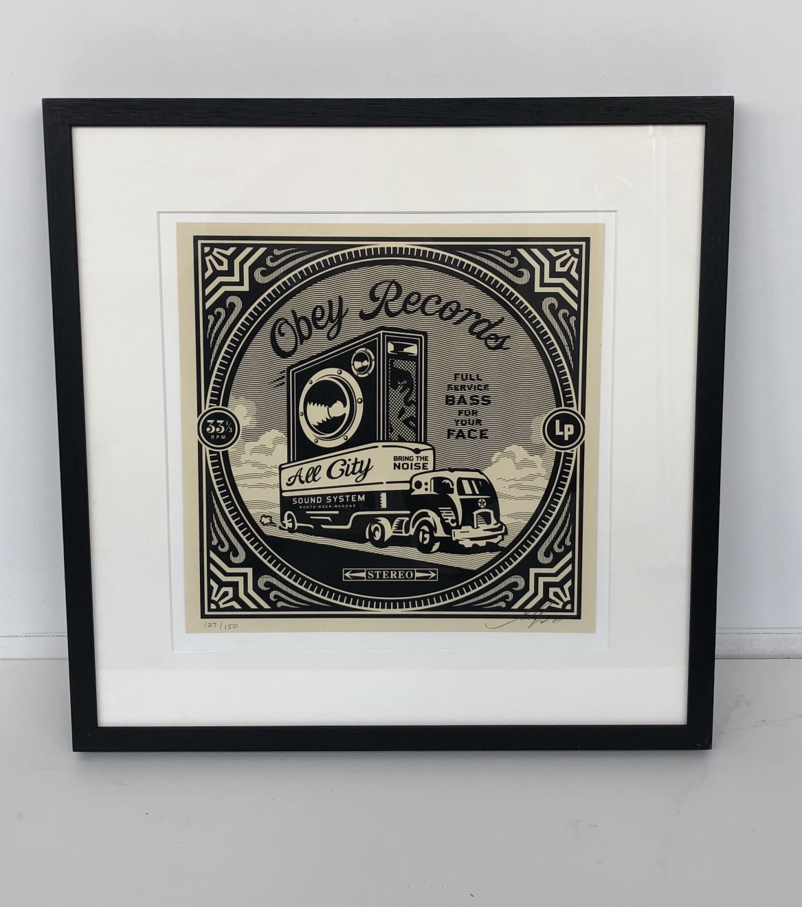 Summer Auction 2021, LOT 55: Shepard Fairey - Bass in Yo Face, 2011