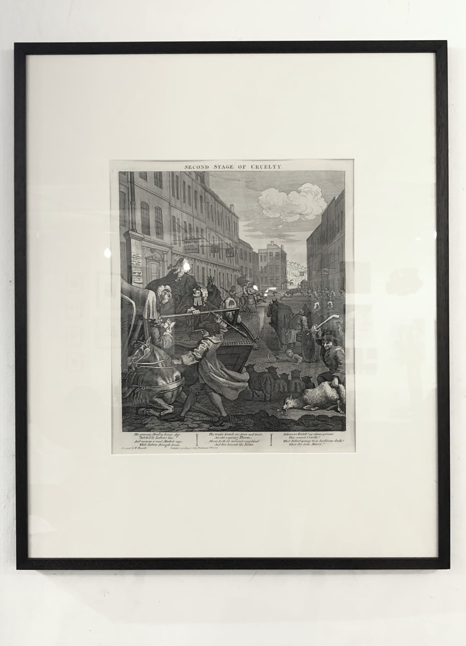 Christmas Auction 2021, LOT 96: William Hogarth - The Second Stage of Cruelty (The Four Stages of Cruelty), 1751