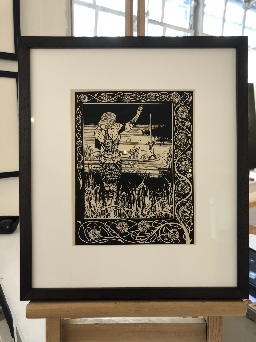 Aubrey Beardsley, How Sir Bedivere Cast the Sword Excalibur Into the Water, 1893-4