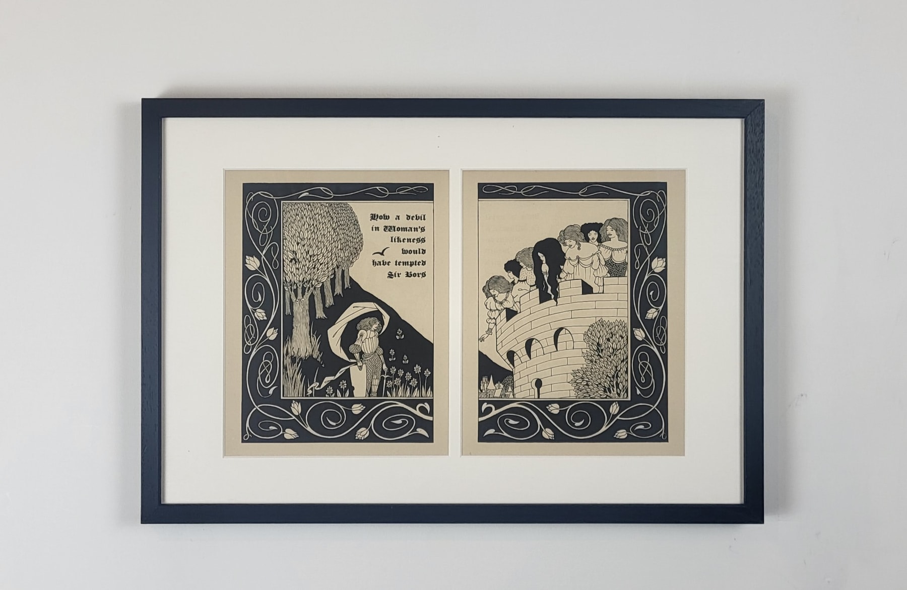 Dulwich College Secret Bid Auction 2024, LOT 8: Audrey Beardsley - How a Devil in a Woman’s Likeness Would Have Tempted Sir Bors, 1893-4