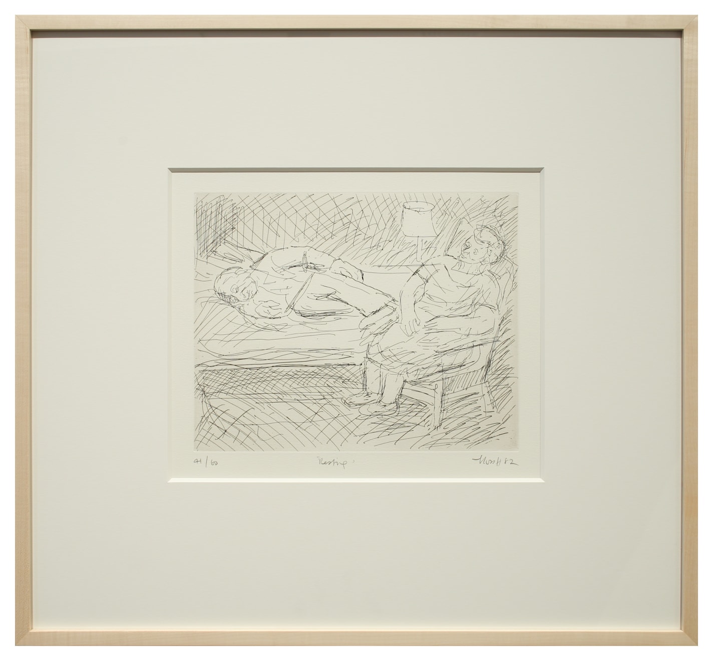 Leon Kossoff, Resting, 1983