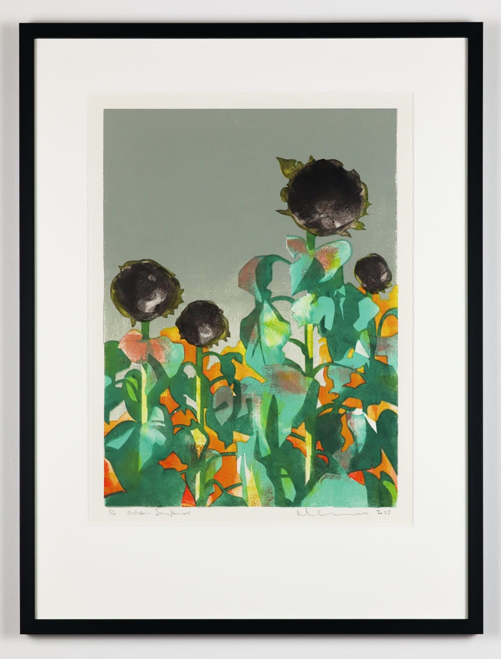 Paul Catherall, October Sunflowers, 2023