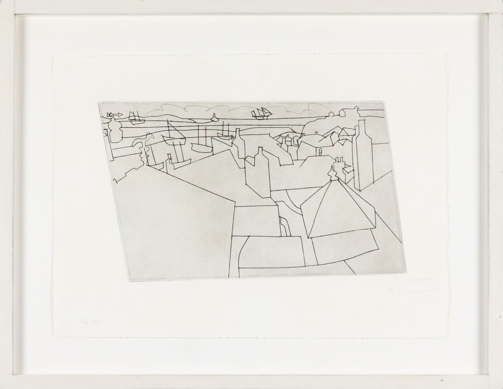 Ben Nicholson, St. Ives from Trezion, 1967